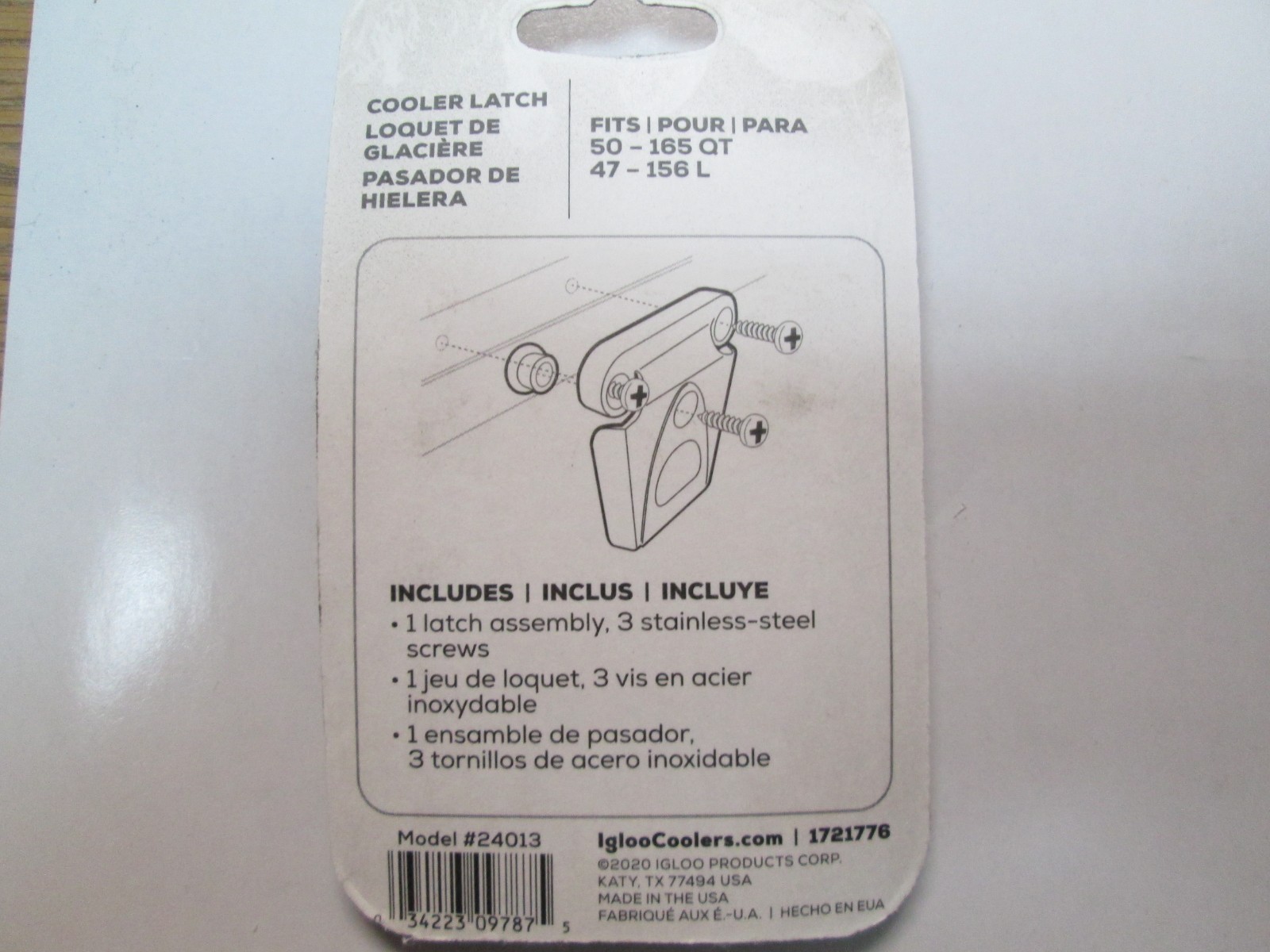 Igloo Cooler Replacement Plastic Latch Post & Screws Set Part #24013