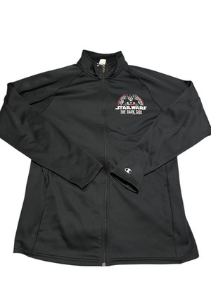 Champion Jacket Mens L Black Star Wars The Dark Side 2016 Inaugural 1/2 Marathon
