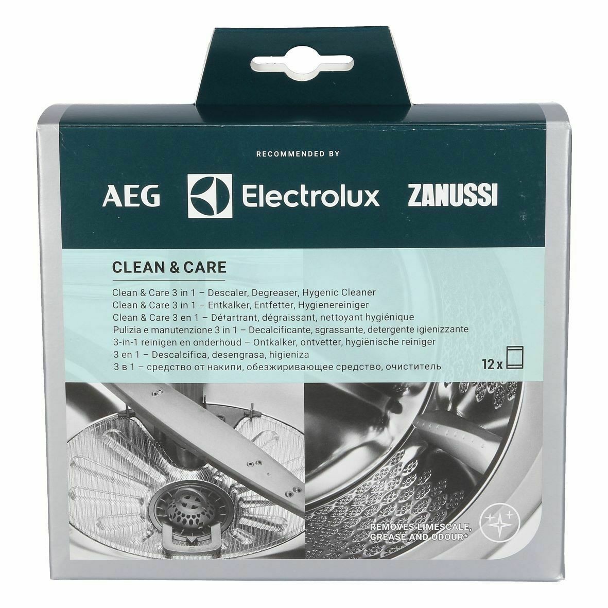 Electrolux Maschinenreiniger 3in1 9029803849 für Waschm. + Geschirrspüler 12x50g