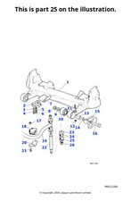 Jaguar Genuine 10x Washer Retention Pad Mounting Slip Underbody Fits XJ C11045
