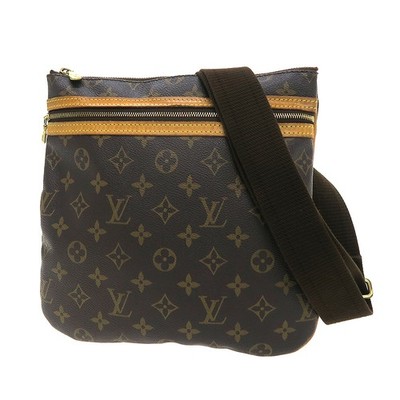 Louis Vuitton Pochette M40044 Canvas Brown Shoulder Bag #SAB15986