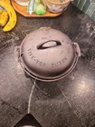 Vintage HTF Griswold Cast Iron #7 Tite Top Dutch Oven With Lid EPU Restored