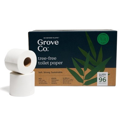Bamboo Toilet Paper Tree Free 3 Ply Ultra Soft Durable 24 Rolls Bulk Bath Tissue
