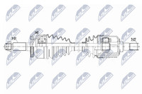 NTY Antriebswelle NPW-KA-360 FüR KIA Carnival 3 VQ