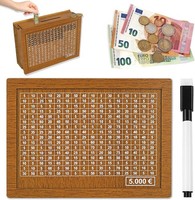 Retro Holz-SparbüChse Mit Aufbewahrungsbox, Kinder-Sparziel Und Marker -