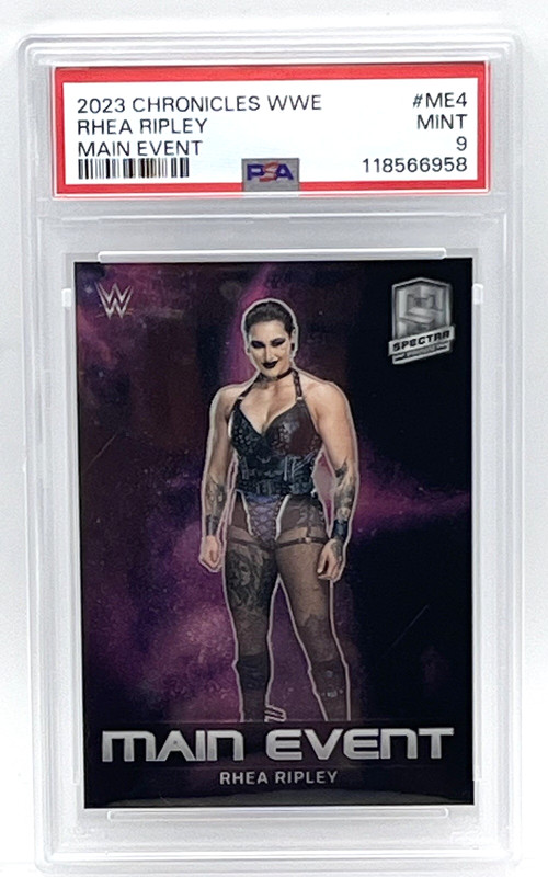 RHEA RIPLEY - 2023 PANINI WWE CHRONICLES MAIN EVENT - PSA 9 MINT