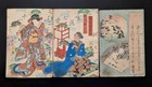Livre imprimé japonais Ukiyo-e sur bois 8-664 2 volumes Utagawa Kunisada 1864