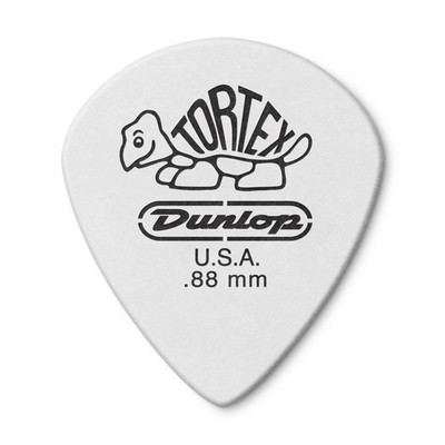 Jim Dunlop Tortex  White Jazz III Pick .88MM - 72 Pack