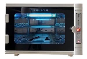 VEVOR UV Sterilizer Cabinet White for Tools Towels Digital Display CE RoHS