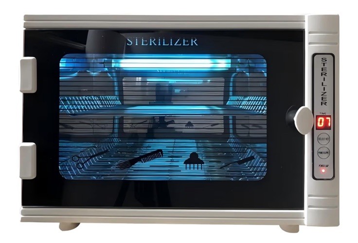 VEVOR UV Sterilizer Cabinet White for Tools Towels Digital Display CE RoHS