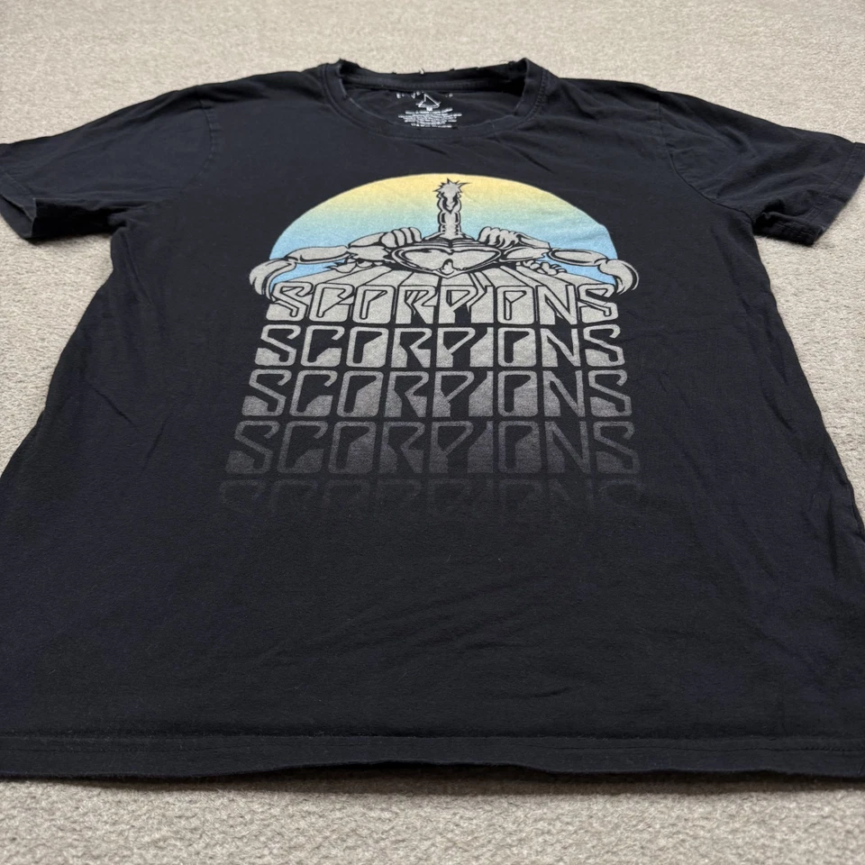 Camiseta gráfica Scorpions Elevenparis para hombre talla M negra manga corta banda rock Foto 4 de 4
