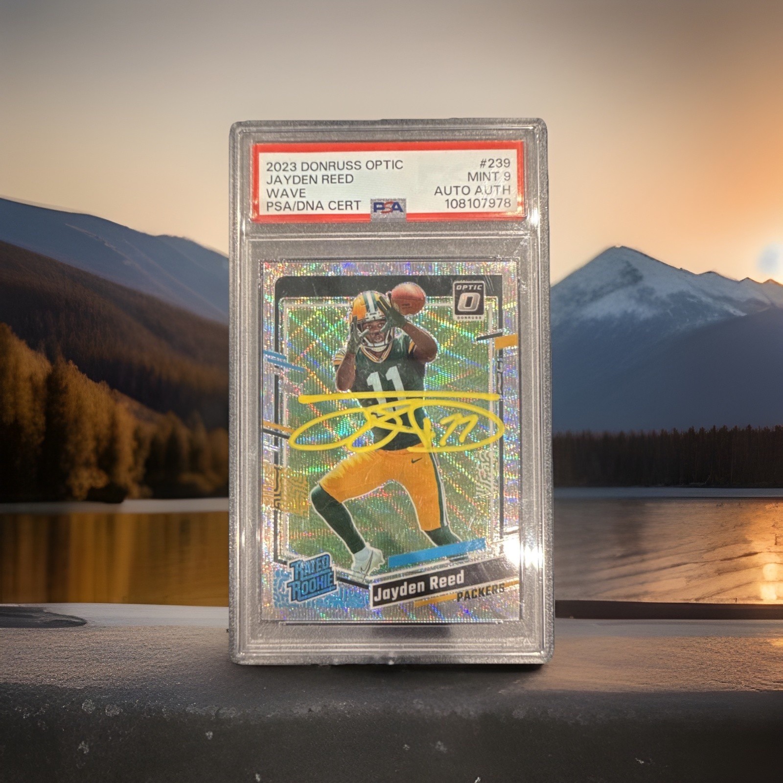 2023 Panini Donruss Optic - Rated Rookie Jayden Reed #239 Wave Prizm /300 (RC)