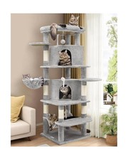 Globlazer Corner Cat Tree for Large Cats, 66inch Tall Curved Series Large Cat...