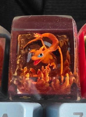 Pokemon Keycap Glurak Artisan handmade