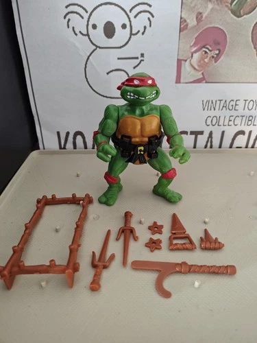 Vintage TMNT Ninja Turtles Figure Raphael 1988 Complete