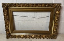Antique Victorian Wood Gold Gilded Ornate Frame 16x24 Fits 10x18 Painting Pic