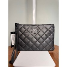 NWT Badgley Mischka Black Quilted Wristlet Wallet MSRP 39 2