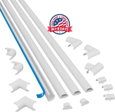 Escondite de cable semicircular para cables cubiertas decorativas para cables US