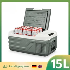 15L Portable Car Refrigerator 12 Volt Mini Fridge Freezer Ice Box for Camping