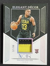Isaiah Collier 2024-25 Panini Noir Elegant Decor Materials Patch RC /99 #EDR-COL