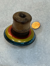 Very Old German Lindstrom spinning Toy Top wood Launcher
