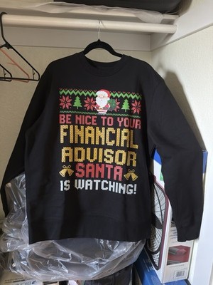 Ugly Christmas Sweater For Financial Advisor Size L