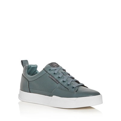 G-star Raw Men's Grey Rackam Core Low Top Sneakers - Grey Moss SZ US 11
