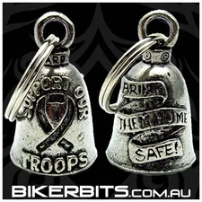 SUPPORT OUR TROOPS GUARDIAN BELL gremlin FIT harley usa army marines military af