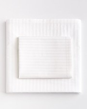 100 cotton hotel collection white stripe duvet in king and queen size