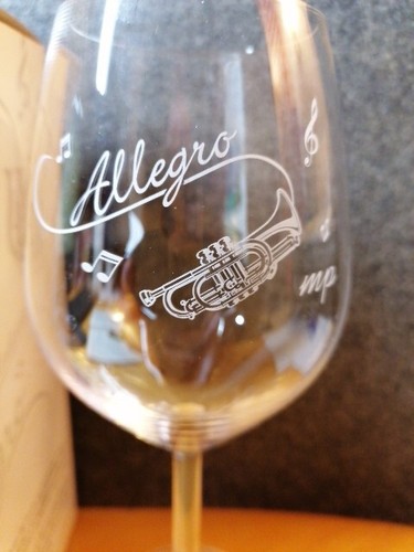 2.Sammeledition Musik "Allegro"weinkelch mit Trompete,glas von Rastal - Bild 2 von 5