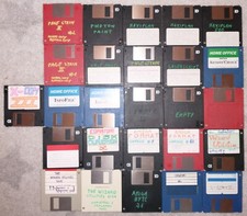 AMIGA 500 software floppy disc pack 3/3 w/Home Office InfoFile & Artist's Choice