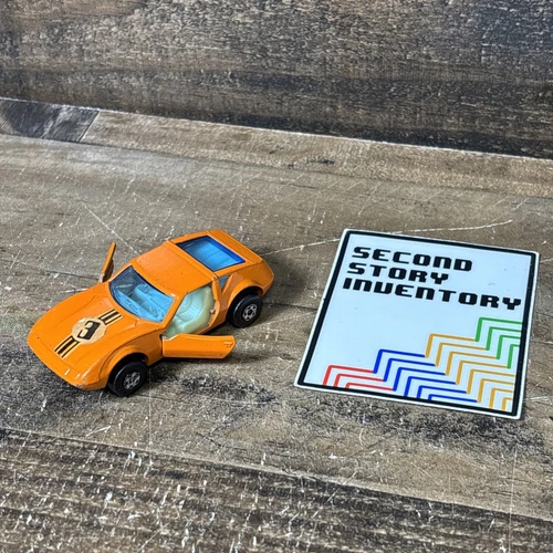 Vintage Lesney Matchbox Superfast – No. 3 Monteverdi Hai Orange Car 1973
