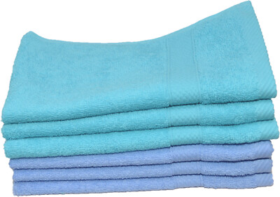 Egeria 6x Gästetuch *Sale** Frottee Handtücher Baumwolle blau 310 türkis 330 E52