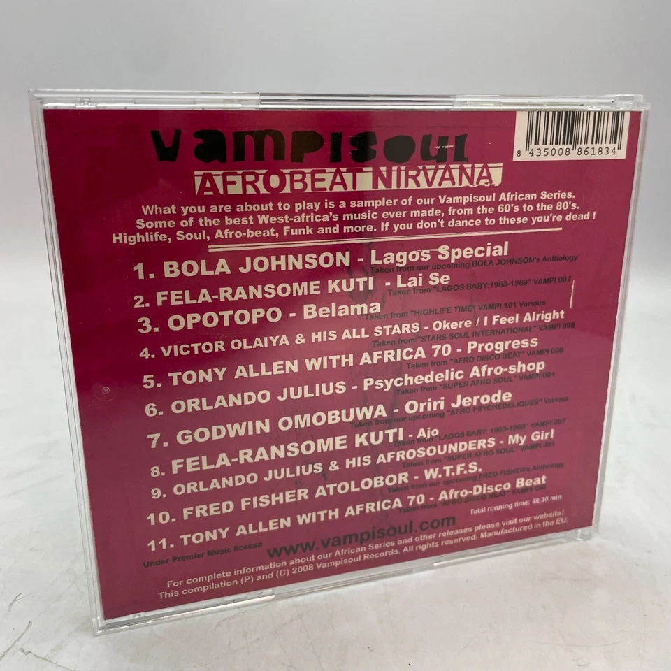 Vampisoul Goes To Africa Afrobeat Nirvana CD Compilation Album 2008 Edition VG+ — 第 2/3 张图片