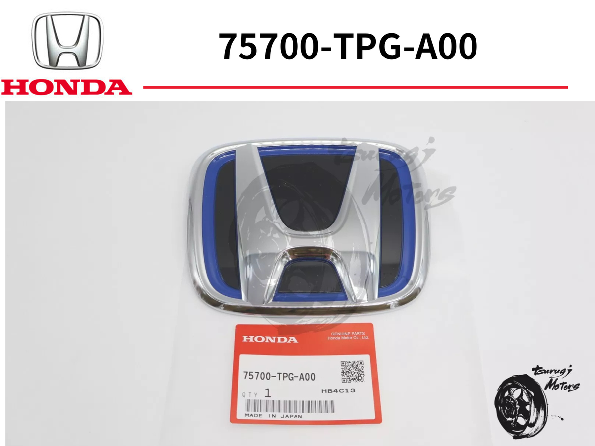 2018-2022 Honda Accord Hybrid Front Emblem Grille Badge Blue