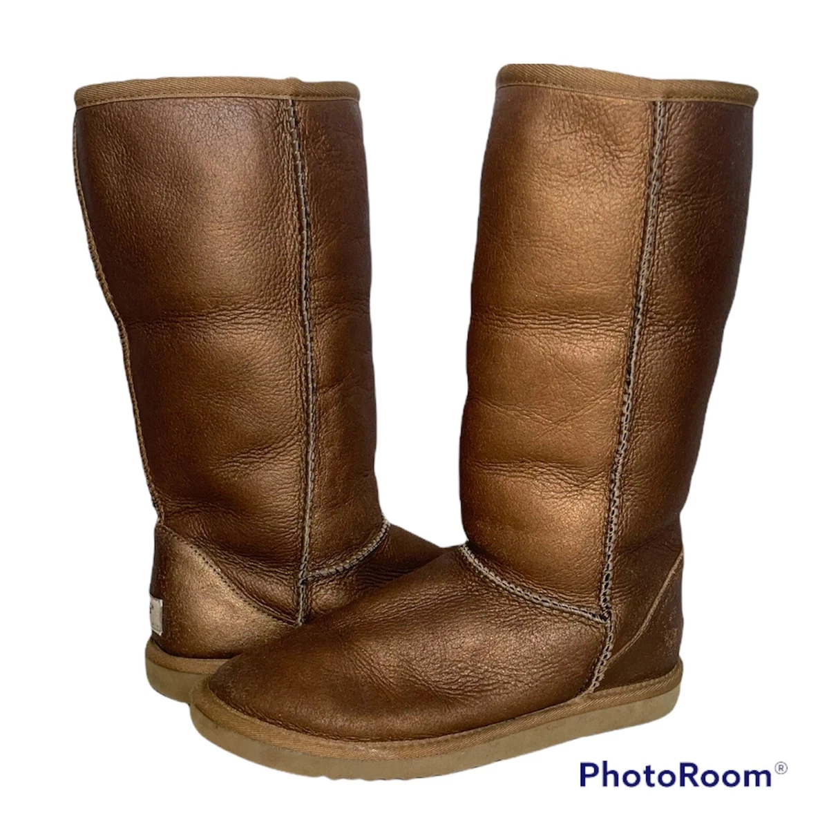 Ugg bronze metallic boots deals
