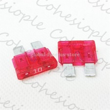 10 Pcs Littelfuse 0257010 Automotive Blade Fuse Rated 32V 10 Amp /