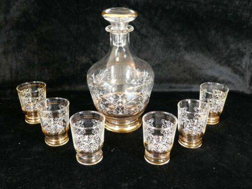 Vintage 6 Pièces Set Bus De Roe Roi Verre À Vin Verre Verres Verres A Vin Verre D'eau Long