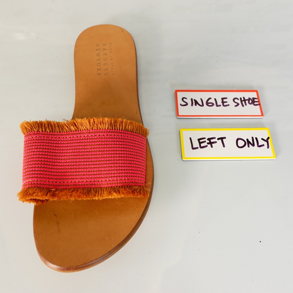 Barneys New York Red Slide Sandals Barney main image 3