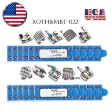 Dental Orthodontic Brackets Metal Braces MIM Mini Roth MBT 022 345 Hooks 5-5