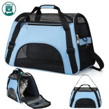 Cat Bags Portable Dog Carrier Bag Mesh Breathable Bags For Small Dogs Foldable