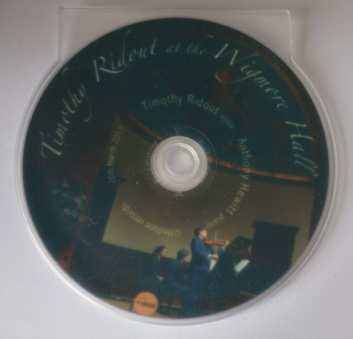 Timothy Ridout at Wigmore Hall 26th March 2017 (DVD - with no booklet) - Picture 3 of 3