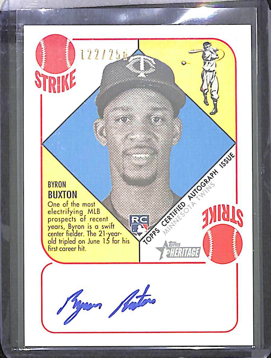 2015 51 Heritage Collection Redback Autograph H51A-BB Byron Buxton