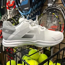 Babolat SFX 3 Women's All Court Tennis Shoes (White/Grey) Multiple Sizes