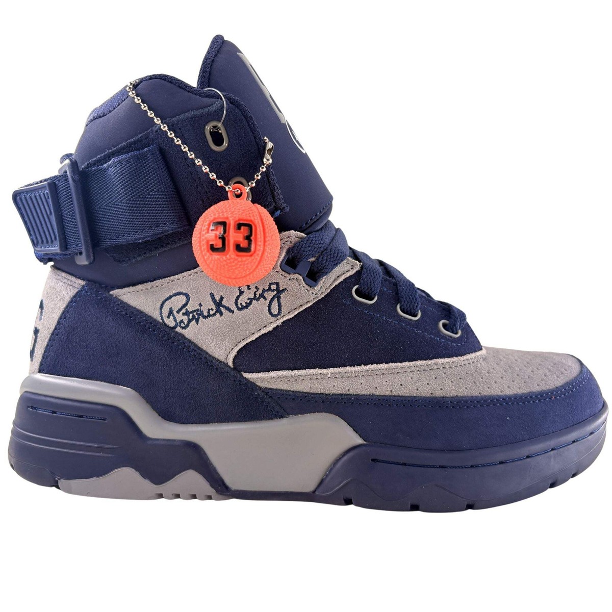 Patrick Ewing Athletics Men's 1EW90013-472 33 HI OG Navy Grey Basketball Shoes | eBay