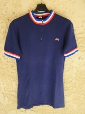 Maillot cycliste MOTOBECANE vintage trikot shirt 70's bleu marine camiseta 3 M