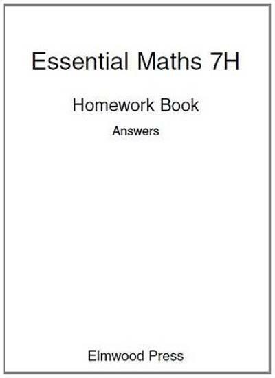 Essential Maths 7H Homework Book Answers David Rayner - Image 4