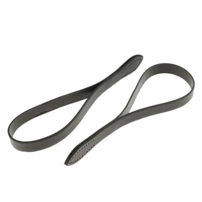 2 Stück schwarze PU Leder Griff Schultertaschen Handtasche Riemen Ersatz 60 cm