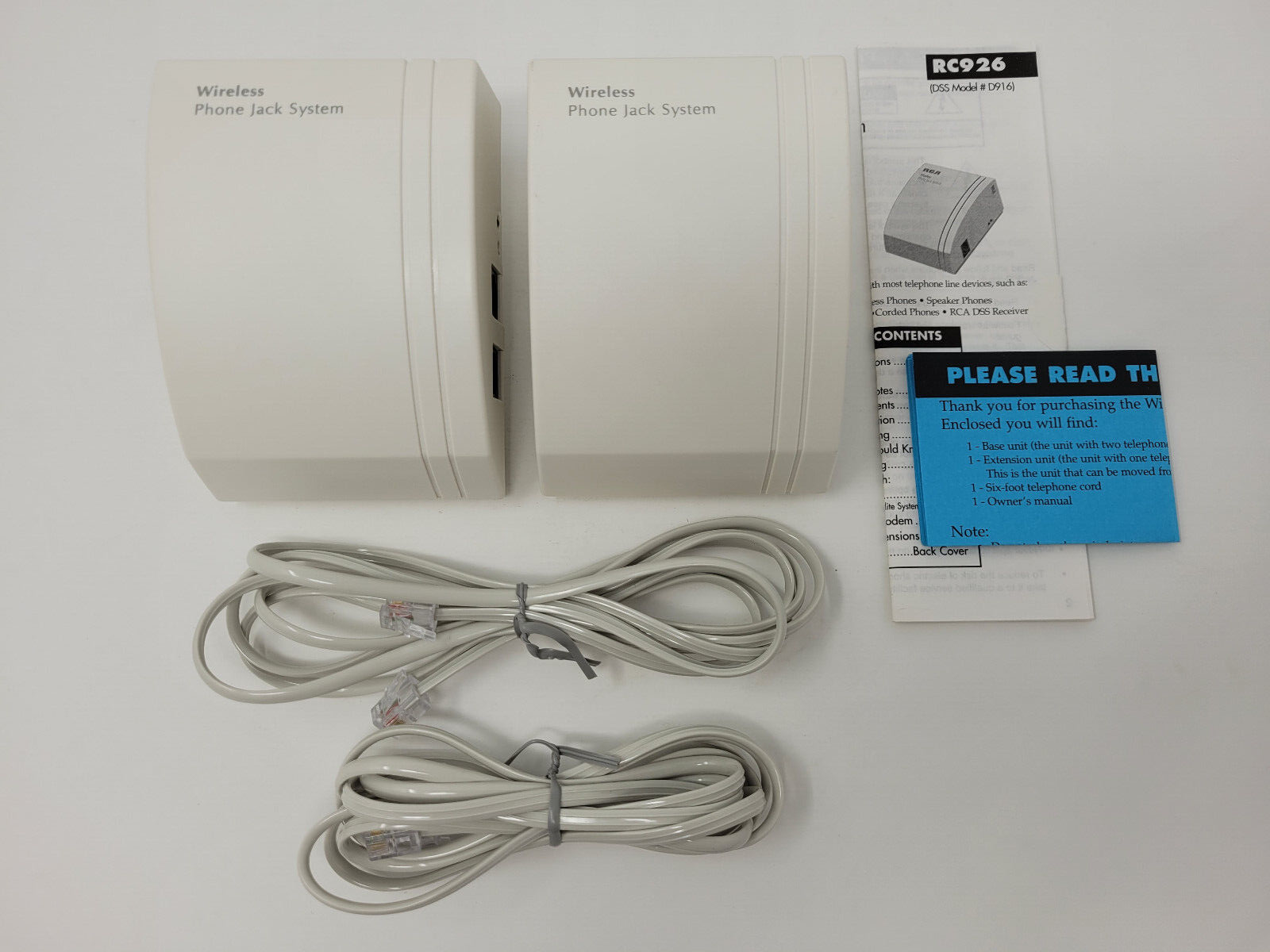 Phonex Wireless Phone Jack Base & Extension Units RC926 D916 D910 NEW