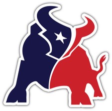 Houston Texans Mascot NFL Sport Car Bumper Sticker Decal "SIZES"